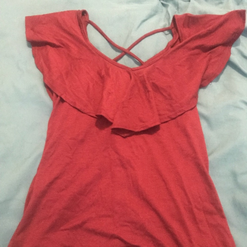 Strappy back shirt